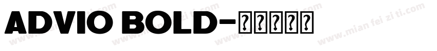 Advio Bold字体转换